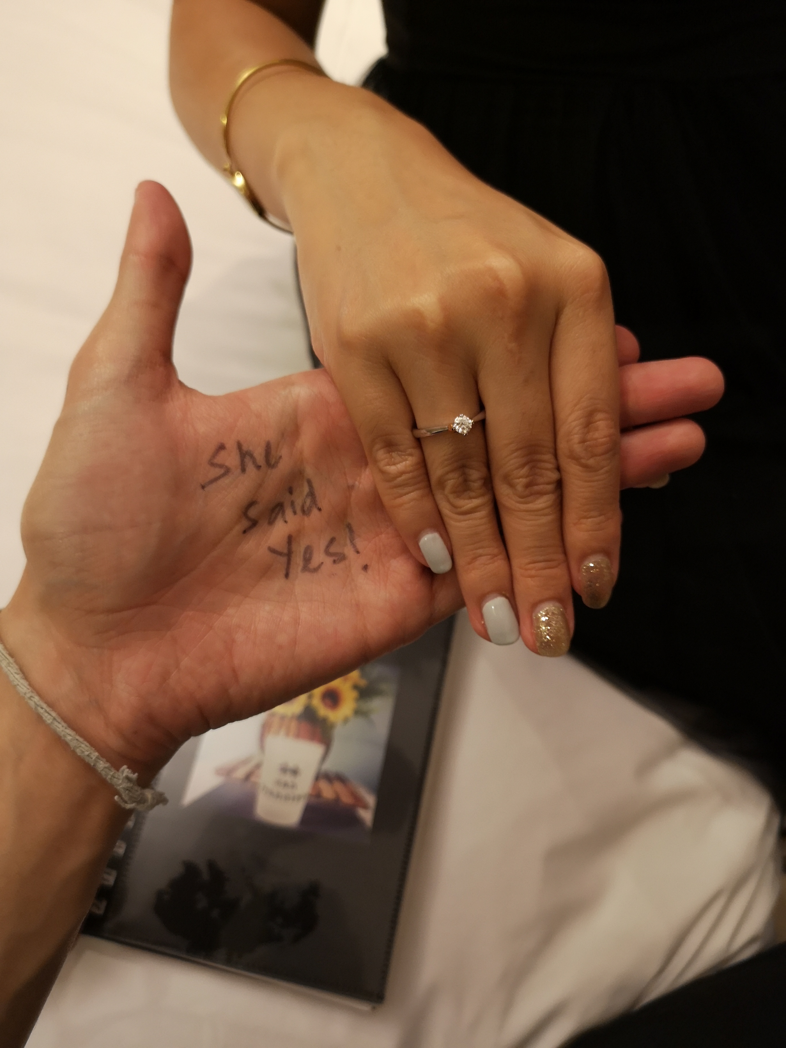 she said yes!